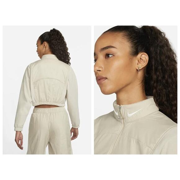 Nike Sportswear Swoosh Women's Easy Plush 1/4-Zip Top Jacket Size Small - Picture 2 of 10